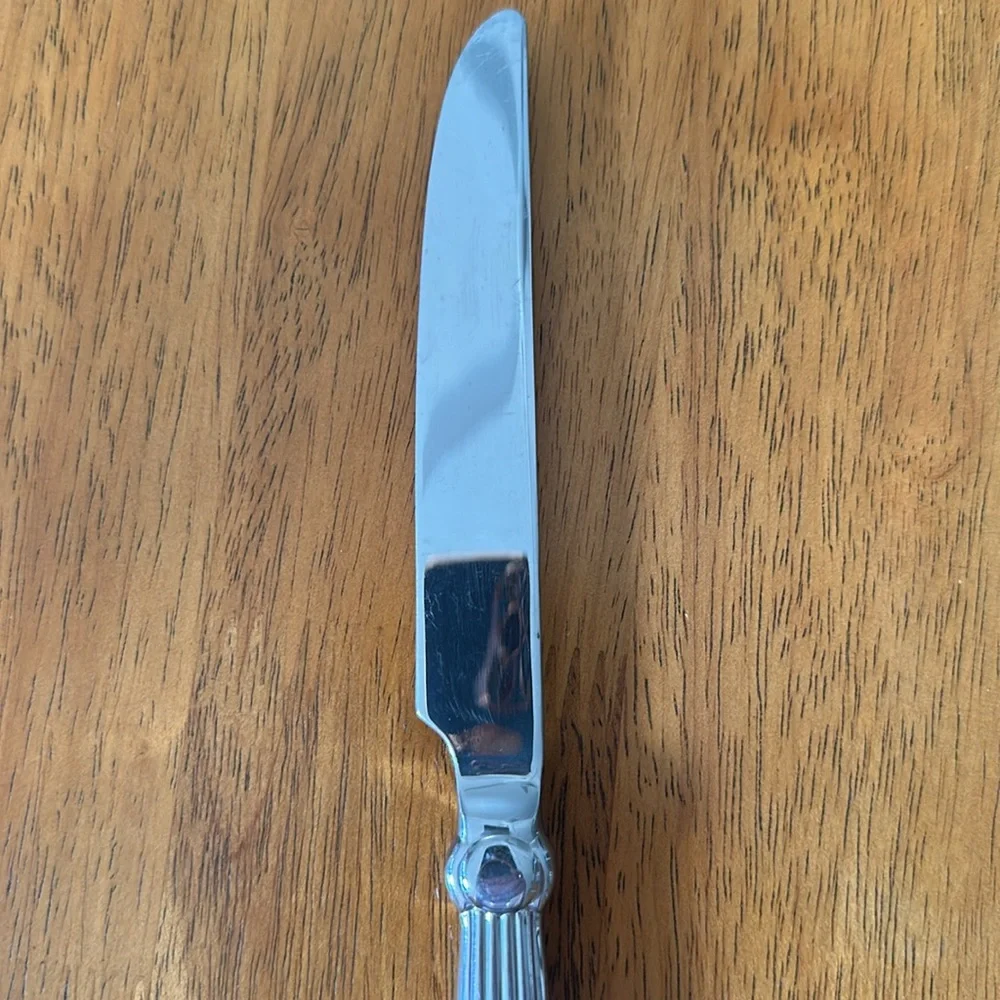 Waterford stainless butter knife. 18/10 handle. Carleton pattern. 9 3/4”.
